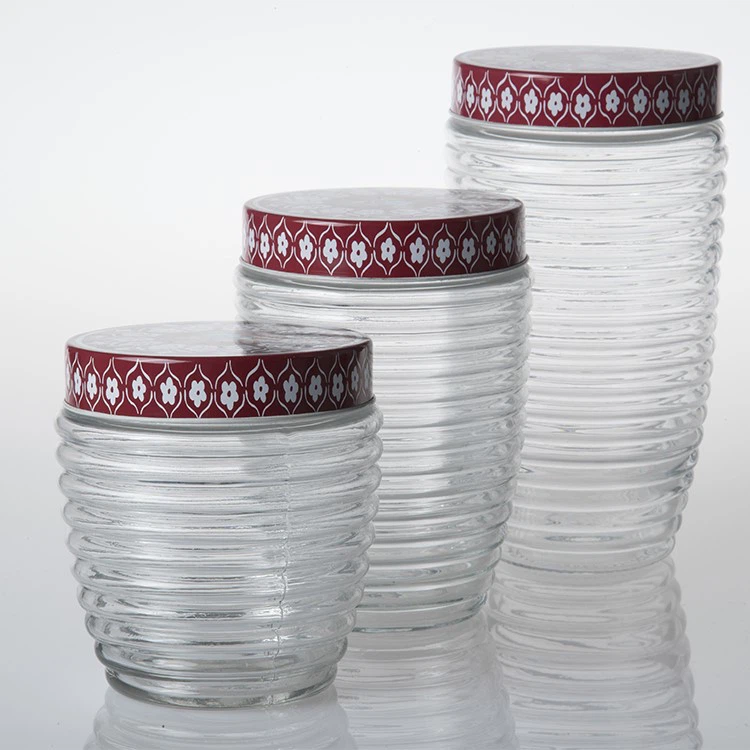 Glass Container With Metal Lid 3 Glass Container With Metal Lid 3