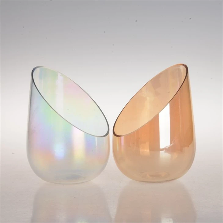Stained Gass Bottle Candle Holder